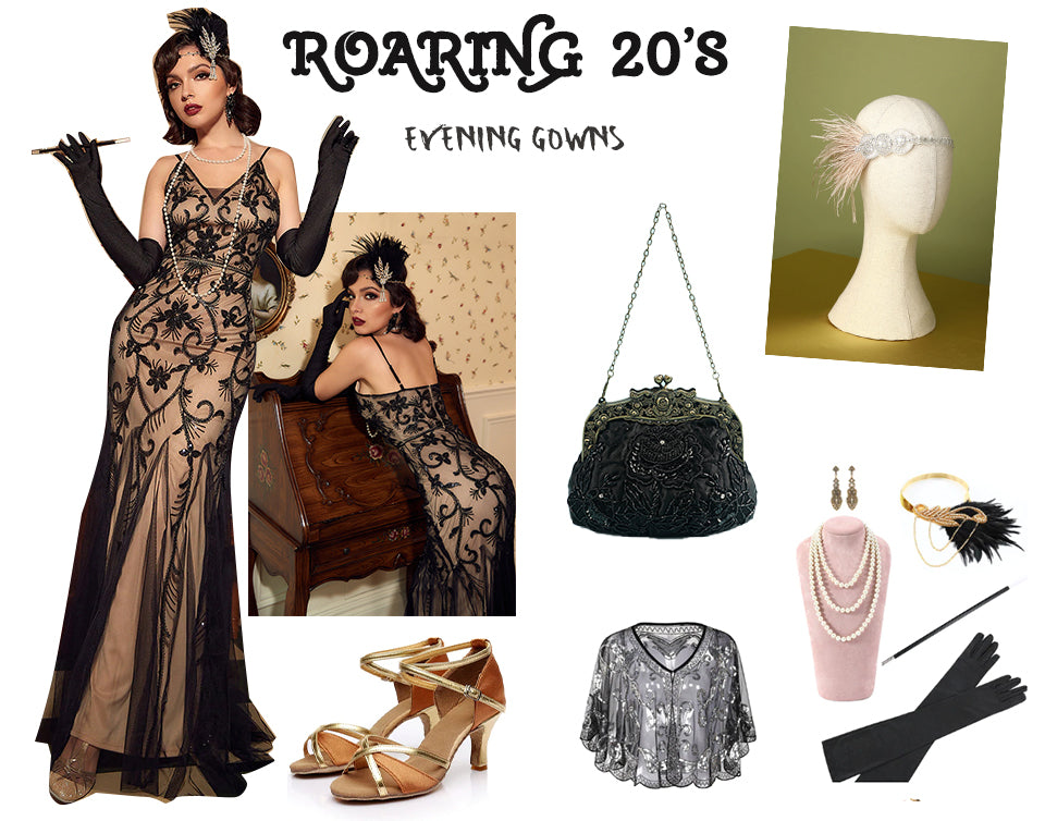1920s inspired evening dresses