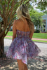 Load image into Gallery viewer, A-Line Lilac Sweetheart Floral Printed Homecoming Dress