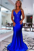 Load image into Gallery viewer, Royal Blue Beading Mermaid Prom Dress