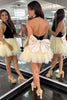 Load image into Gallery viewer, A-Line Ivory Halter Tulle Homecoming Dress with Ruffles