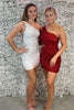 Load image into Gallery viewer, One Shoulder White Bodycon Short Homecoming Dress