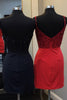 Load image into Gallery viewer, Sparkly Red Spaghetti Straps Corset Homecoming Dress with Sequins