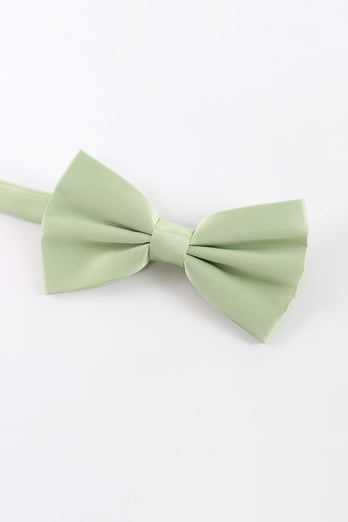 Light Green Men's 3-Piece Accessory Set (Bow Tie, Pocket Square, Pin)