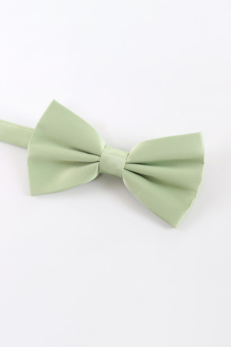 Load image into Gallery viewer, Light Green Men&#39;s 3-Piece Accessory Set (Bow Tie, Pocket Square, Pin)