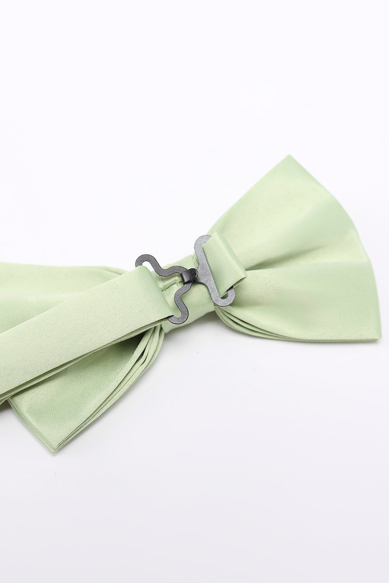 Load image into Gallery viewer, Light Green Men&#39;s 3-Piece Accessory Set (Bow Tie, Pocket Square, Pin)