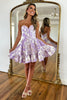 Load image into Gallery viewer, Blue A-Line Sweetheart Corset Homecoming Dress