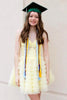 Load image into Gallery viewer, Yellow V-Neck Corset Tiered Homeming Dress with Appliques