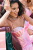 Load image into Gallery viewer, Pink Spaghetti Straps Tight Short Homecoming Dress with Beading