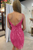 Load image into Gallery viewer, Sparkly Red Spaghetti Straps Bodycon Homecoming Dress with Sequins