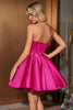 Load image into Gallery viewer, Sweetheart Fuchsia A-Line Corset Homecoming Dress with Beading