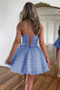 Load image into Gallery viewer, Lilac A-Line Sweetheart Corset Short Homecoming Dress with Lace