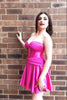 Load image into Gallery viewer, A Line Fuchsia Sweetheart Corset Short Homecoming Dress