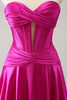 Load image into Gallery viewer, Fuchsia A-Line Sweetheart Corset Short Homecoming Dress