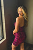 Load image into Gallery viewer, Sparkly Fuchsia Sweetheart Bodycon Homecoming Dress with Sequins