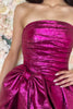 Load image into Gallery viewer, Purple A-Line Strapless Corset Homecoming Dress with Bow