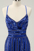 Load image into Gallery viewer, Royal Blue Spaghetti Straps Bodycon Homecoming Dress with Sequins