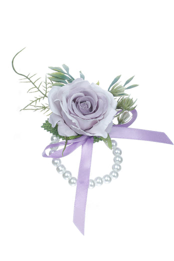 Delicate Pearl Prom Wrist Corsage for Wedding Party