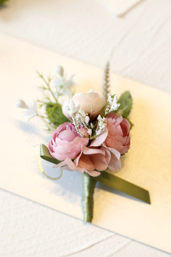 Romantic Blue Prom Wrist Corsage for Homecoming