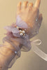 Load image into Gallery viewer, Elegant Purple Butterfly Prom Wrist Corsage for Wedding