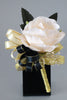 Load image into Gallery viewer, Elegant Black and White Prom Wrist Corsage &amp; Men&#39;s Boutonniere Set