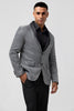 Load image into Gallery viewer, Grey Shawl Lapel Single Breasted Prom Blazer