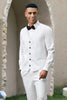 Load image into Gallery viewer, Shawl Lapel White One Button 3 Piece Prom Suits