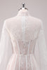 Load image into Gallery viewer, A-Line White Laced Corset Short Homecoming Dress with Long Sleeves