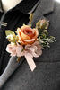 Load image into Gallery viewer, Elegant Blush Prom Wrist Corsage and Men‘s Boutonniere For Wedding Party