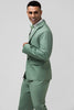 Load image into Gallery viewer, Grey Green Peak Lapel Single Breasted 2 Piece Prom Suits