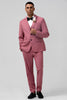 Load image into Gallery viewer, Notched Lapel Coral Single Breasted 3 Piece Prom Suits