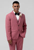 Load image into Gallery viewer, Notched Lapel Coral Single Breasted 3 Piece Prom Suits