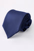 Load image into Gallery viewer, Grey Solid Satin Prom Tie