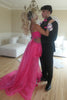 Load image into Gallery viewer, Hot Pink Strapless Short Homecoming Dress with Draped Sash