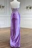 Load image into Gallery viewer, Sparkly Purple Sweetheart Mermaid Sequined Long Prom Dress