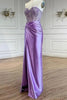 Load image into Gallery viewer, Sparkly Purple Sweetheart Mermaid Sequined Long Prom Dress