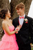 Load image into Gallery viewer, Light Pink Strapless A Line Tiered Long Tulle Prom Dress