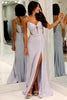 Load image into Gallery viewer, Sparkly Lilac Corset Beaded Long Prom Dress with Slit