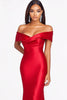 Load image into Gallery viewer, Elegant Red Off the Shoulder Mermaid Long Formal Dress