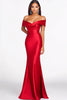 Load image into Gallery viewer, Elegant Red Off the Shoulder Mermaid Long Formal Dress