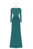 Load image into Gallery viewer, Floral Dark Green V-Neck Pleated Mother of the Bride Dress