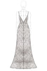 Load image into Gallery viewer, Sparkly Silver Sequin A Line V-Neck Long Formal Dress