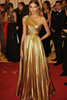 Load image into Gallery viewer, Metallic Golden One Shoulder A Line Pleated Long Formal Dress