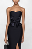 Load image into Gallery viewer, Black Sheath Sweetheart Long Formal Dress with Slit