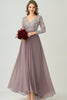 Load image into Gallery viewer, Chiffon Dusk V-Neck A Line Mother of the Bride Dress