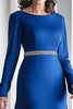 Load image into Gallery viewer, Elegant Royal Blue Satin A Line Mother of the Bride Dress