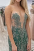 Load image into Gallery viewer, Agave Spaekly Sheath Strapless Prom Dress with Lace