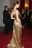 Load image into Gallery viewer, Golden Metallic One Shoulder Ruched Long Formal Dress