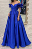 Load image into Gallery viewer, Royal Blue Ball Gown Long Prom Dress with Ruffled Sleeves