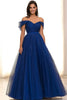 Load image into Gallery viewer, Ball Gown Sparkly Royal Blue Tulle Long Gala Dress