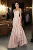 Load image into Gallery viewer, Elegant Pink Strapless Mermaid Ruffled Long Satin Gala Dress